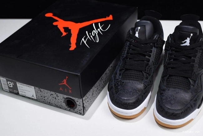 4 Laser Air Retro CI1184-001 Jordan Black 0726